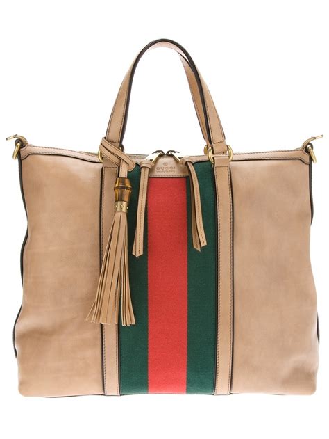 gucci striped tote bag|Gucci tote bag for women.